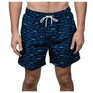 The Endless Summer Navy Fish Swim trunks XXL